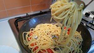 Spaghetti con le Telline preparazione 8