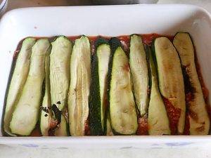 Parmigiana di zucchine preparazione 7