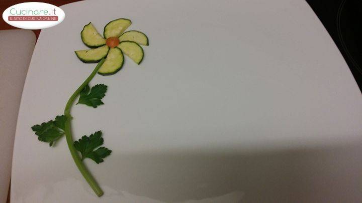 Fiore con Zucchina preparazione 4