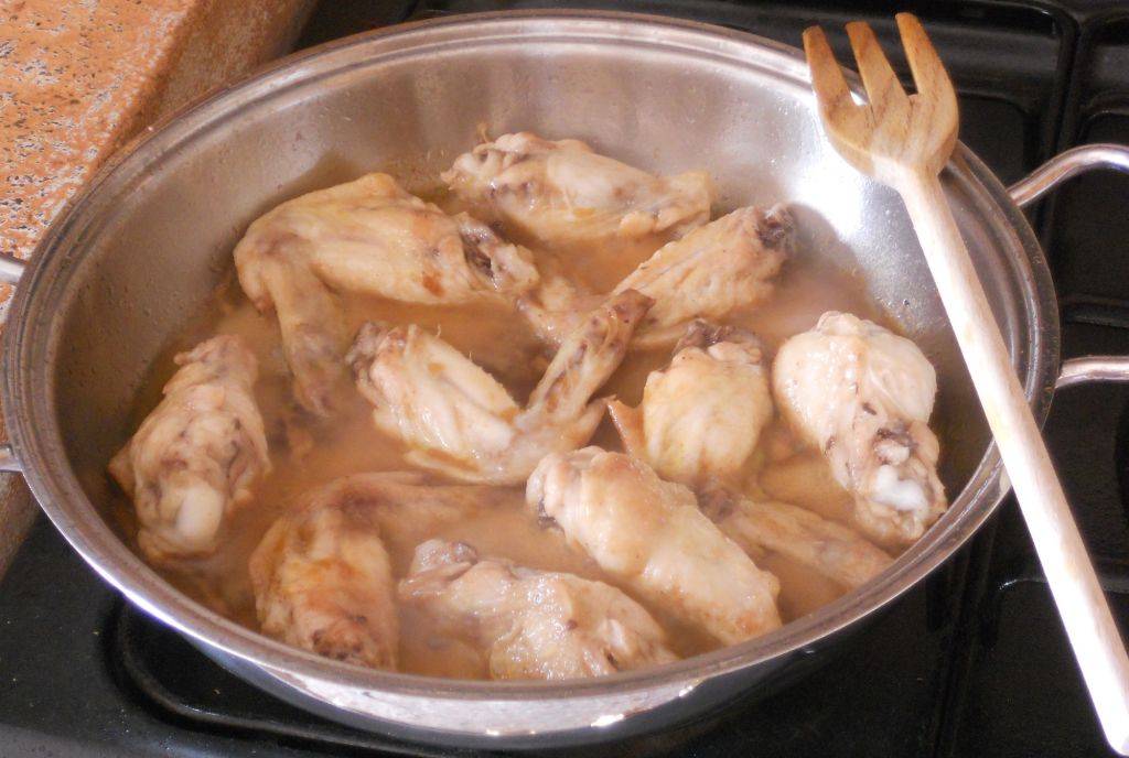 Alette di pollo sfumate al Marsala con semi di Sesamo preparazione 6