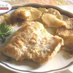 Baccalà gratinato al forno con Patate e Origano
