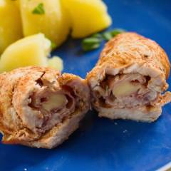 INVOLTINI DI POLLO CON PROSCIUTTO E FORMAGGIO