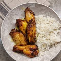 ALI DI POLLO AL CURRY IN FRIGGITRICE AD ARIA