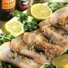 Carpaccio piccante di pesce spada e rucola