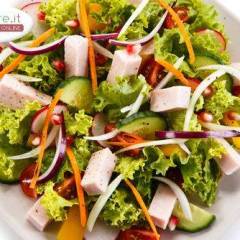 Insalata con Verdure e Prosciutto Cotto