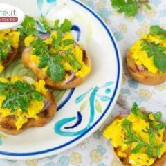 Bruschette con Uova Strapazzate e Rucola