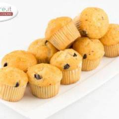 Mini muffin con cioccolato e banana