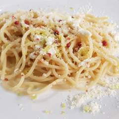 Spaghetti Al Lime E Pepe Rosa