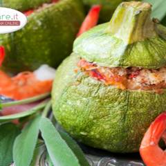 Zucchine ripiene di Gamberetti