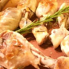 Fusi di pollo in padella