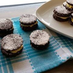Biscotti in padella al Cacao ripieni