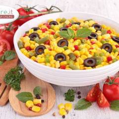 Insalata di Mais, Pomodorini, Fagiolini e Olive
