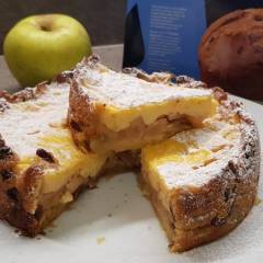 TORTA DI PANETTONE E MELE