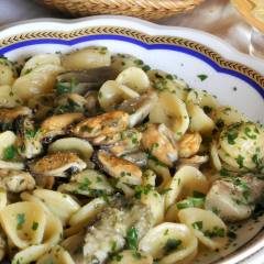 Orecchiette, cozze e carciofi
