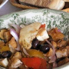 Insalata di pollo in agrodolce