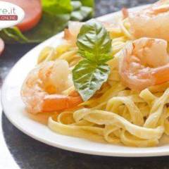 Fettuccine ai gamberi e brandy
