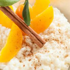 Risotto alle pesche