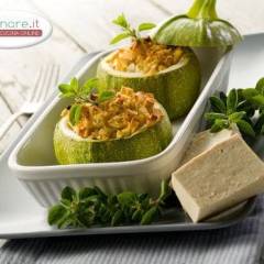 Zucchine ripiene vegane