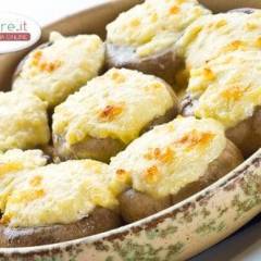 Funghi ripieni in tegame