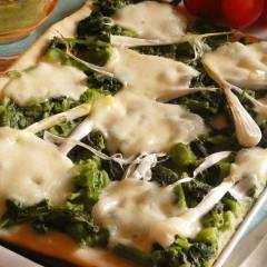 Pizza bianca alle cime di rapa