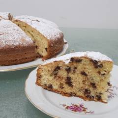 Torta con gocce di cioccolato