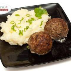 Polpette di carne al purè