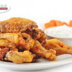 Ali di pollo con carote