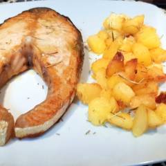 Salmone al Forno con Patate
