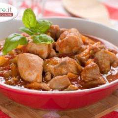 Spezzatino di pollo e castagne