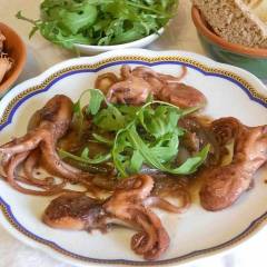 Moscardini scalogni rucola