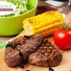 Bistecca di maiale con mais