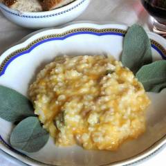 Risotto zucca e salsiccia