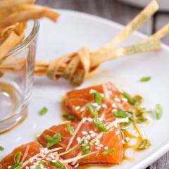 Sashimi di Salmone allo Zenzero