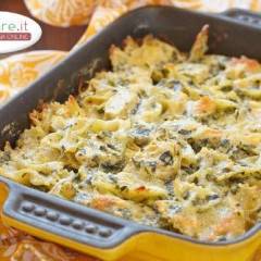 Farfalle al forno gratinate