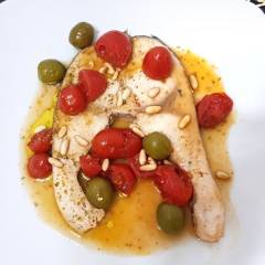Salmone alla mediterranea