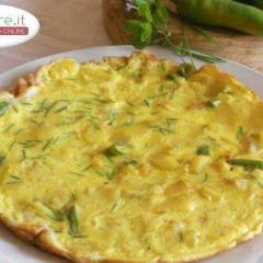 Frittata gialla e verde alle Erbe aromatiche