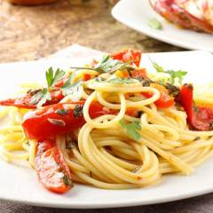 Spaghettoni al brodetto di pesce cappone