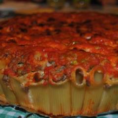Torta di pasta in piedi