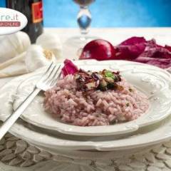 Risotto al Radicchio rosso e succo di melagrana