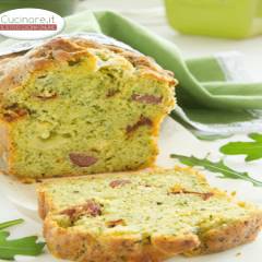 Plumcake salato con Prosciutto Crudo, Rucola e Pomodorini
