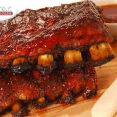 Costine glassate con salsa bbq