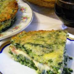 Timballo di riso e spinaci