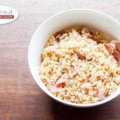 Risotto con mortadella alla birra