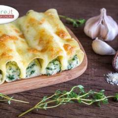 Cannelloni in bianco con Borragine