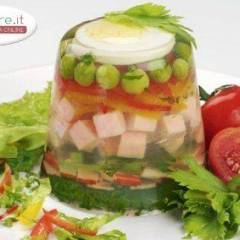 Aspic millecolori con gelatina alla birra