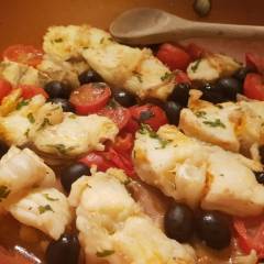 Rana pescatrice in padella 