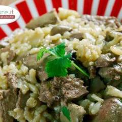 Risotto con Fegatini di Pollo