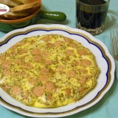 Frittata light al forno con Wurstel