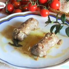 Involtini di Vitellone ai due Pecorini e Mirto