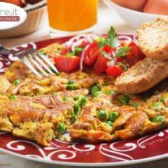 Frittata al forno con Ceci e Piselli